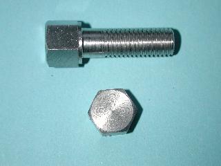 03) 5/16 Stainless Steel BSF x 1'' 0.445'' A/F Bolt HB516100S